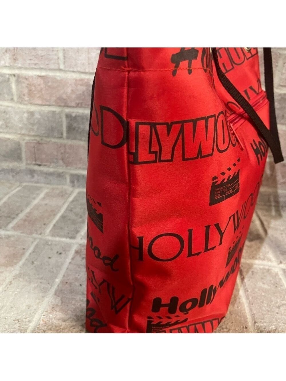 Red Hollywood Tote Bag - Picture 6 of 9